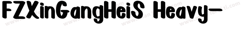 FZXinGangHeiS Heavy字体转换